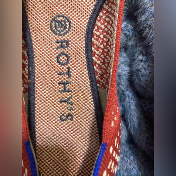 Rothy's 9.5 red check EUC - Picture 3 of 5